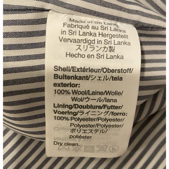 JCrew Womens Size 0 Gray Wool Tweed Herringbone Jacket Blazer - Picture 6 of 7